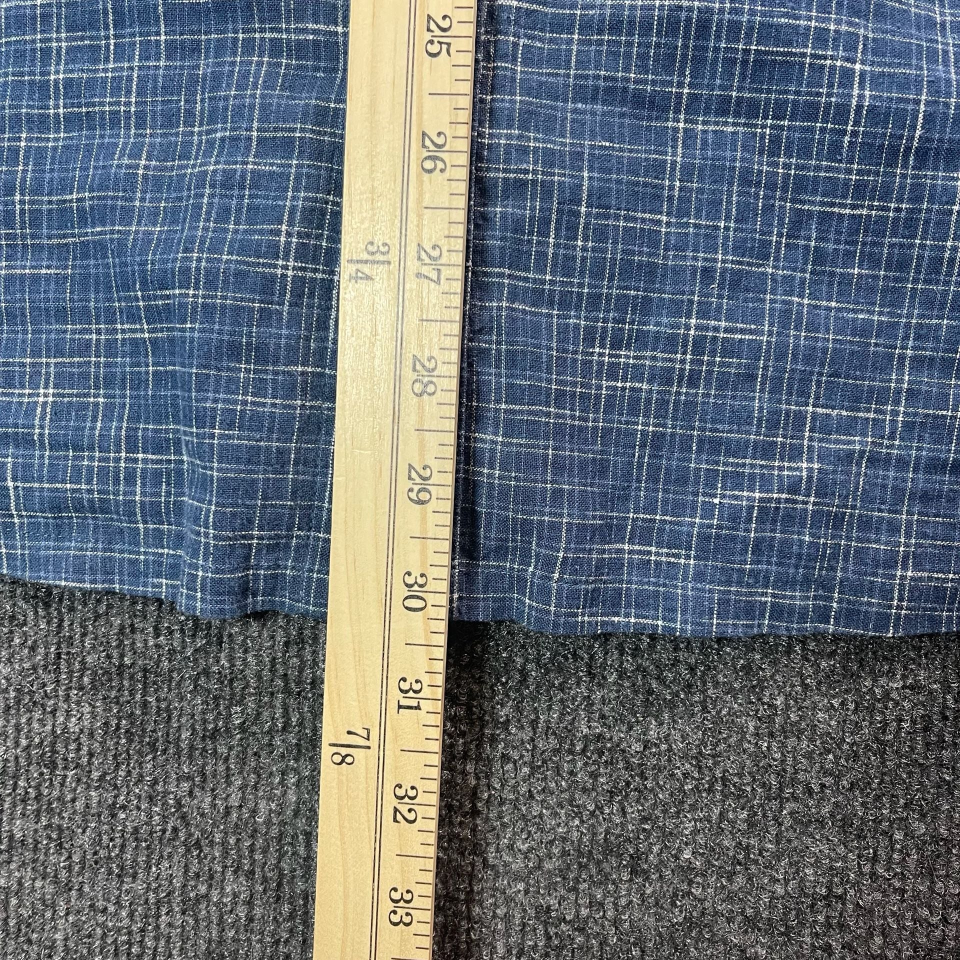 Patagonia Back Step Shirt Size L Blue Plaid Short Sleeve Button Down 7