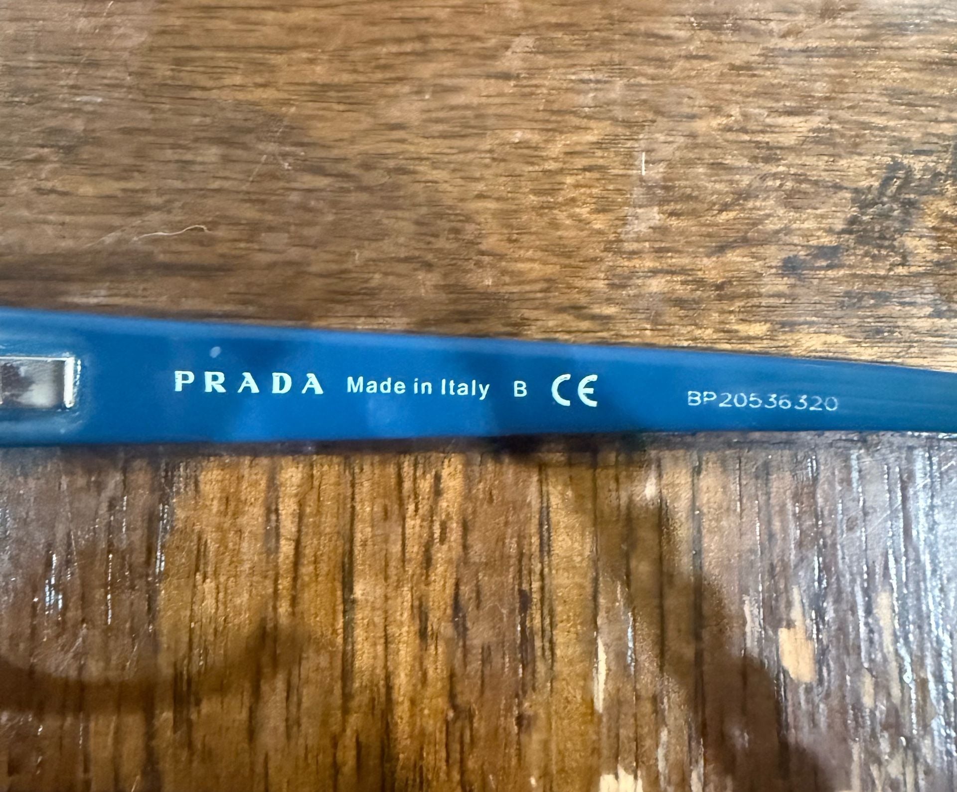 Prada VPR 18O Tortoise Blue Rectangular Eyeglass Frames 52-18-135 Italy 5