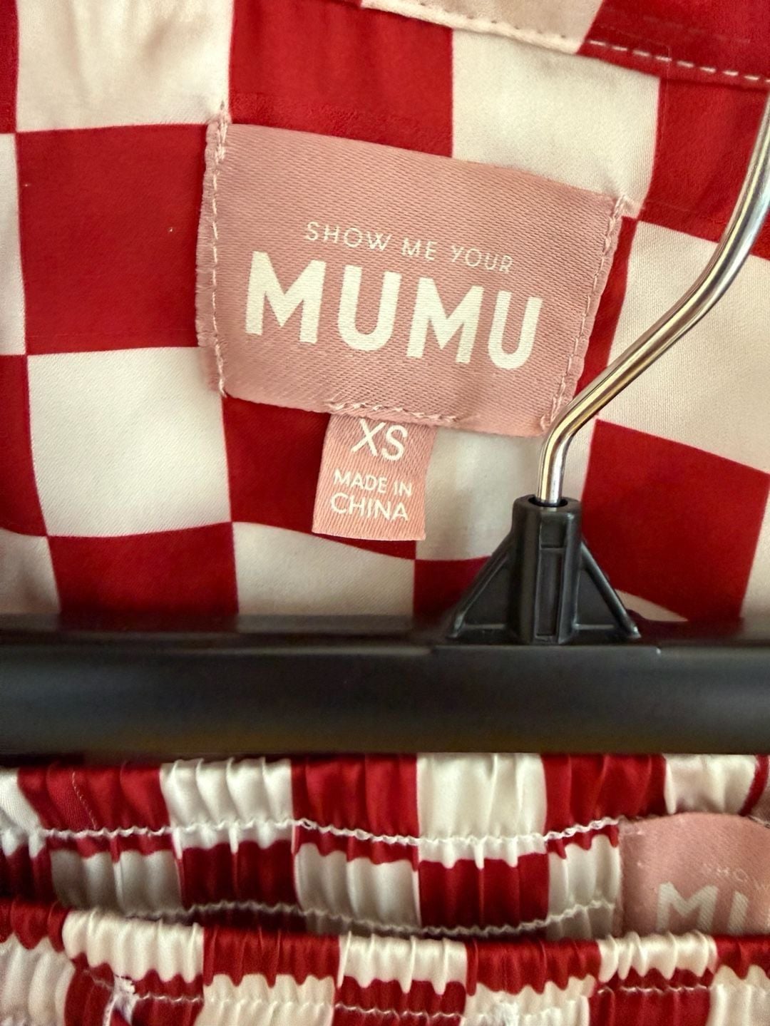 Show Me Your Mumu Early Riser PJ Size XS Red Checkered Pajamas 2