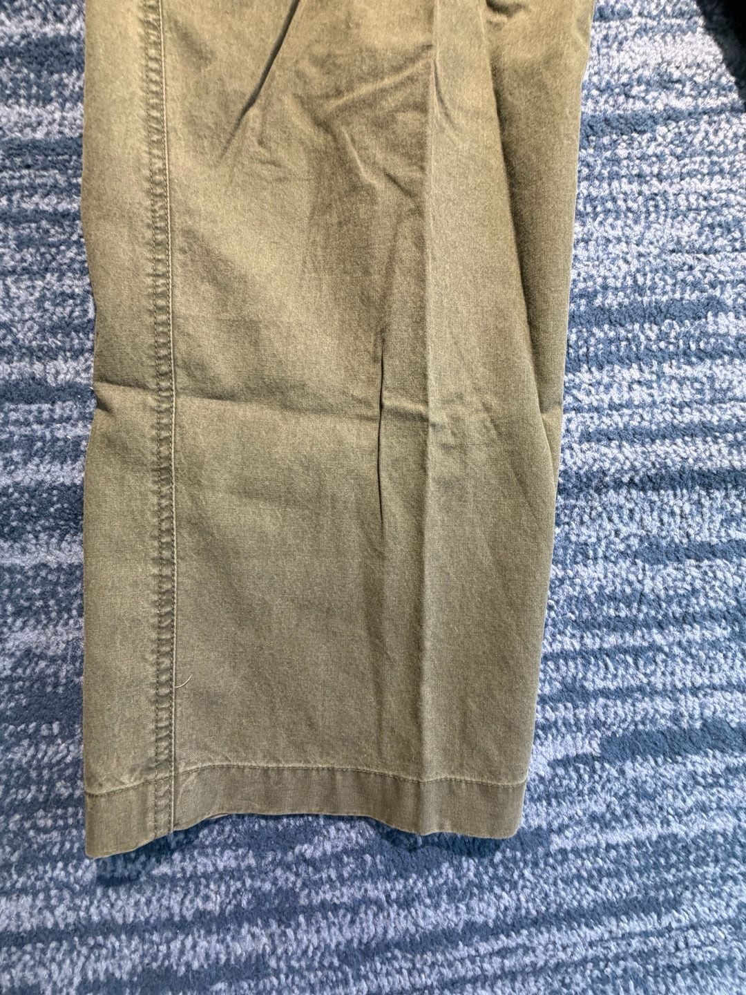 L.L. Bean Cargo Pants Size 38x29 Olive Green Cotton Tropic Weight 10