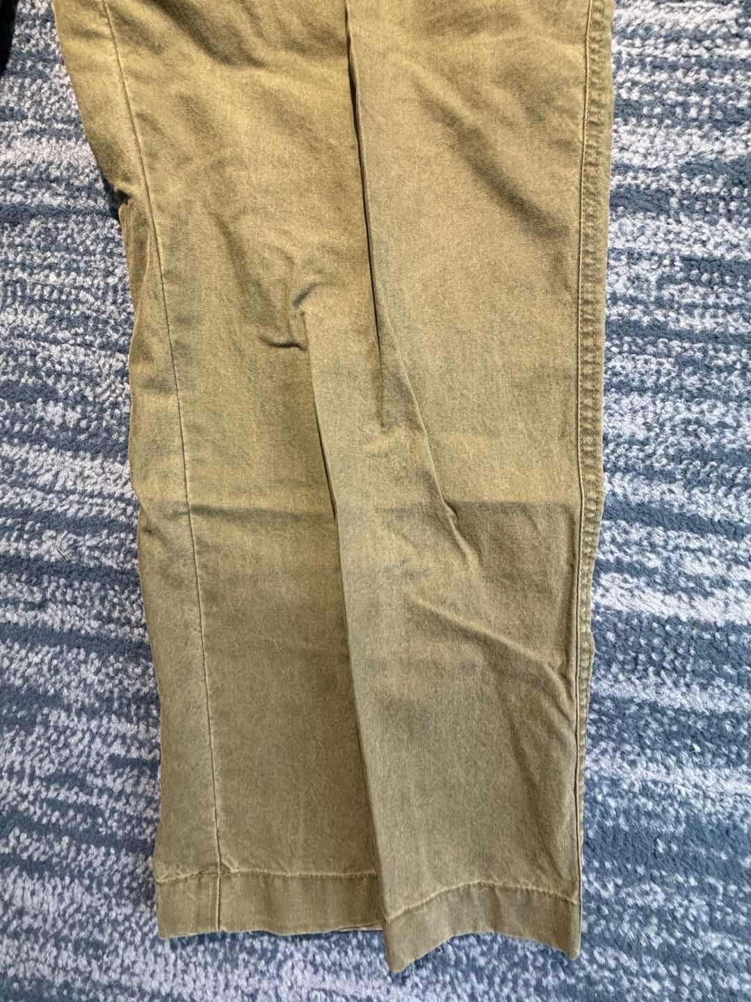 L.L. Bean Cargo Pants Size 38x29 Olive Green Cotton Tropic Weight 11