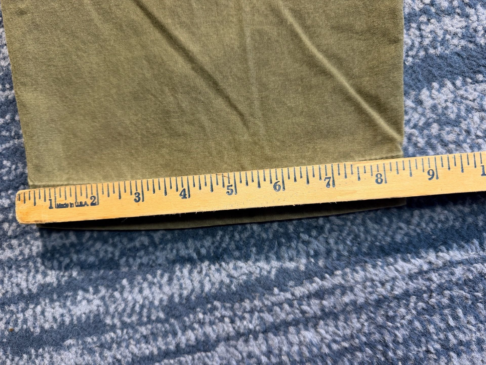 L.L. Bean Cargo Pants Size 38x29 Olive Green Cotton Tropic Weight 15