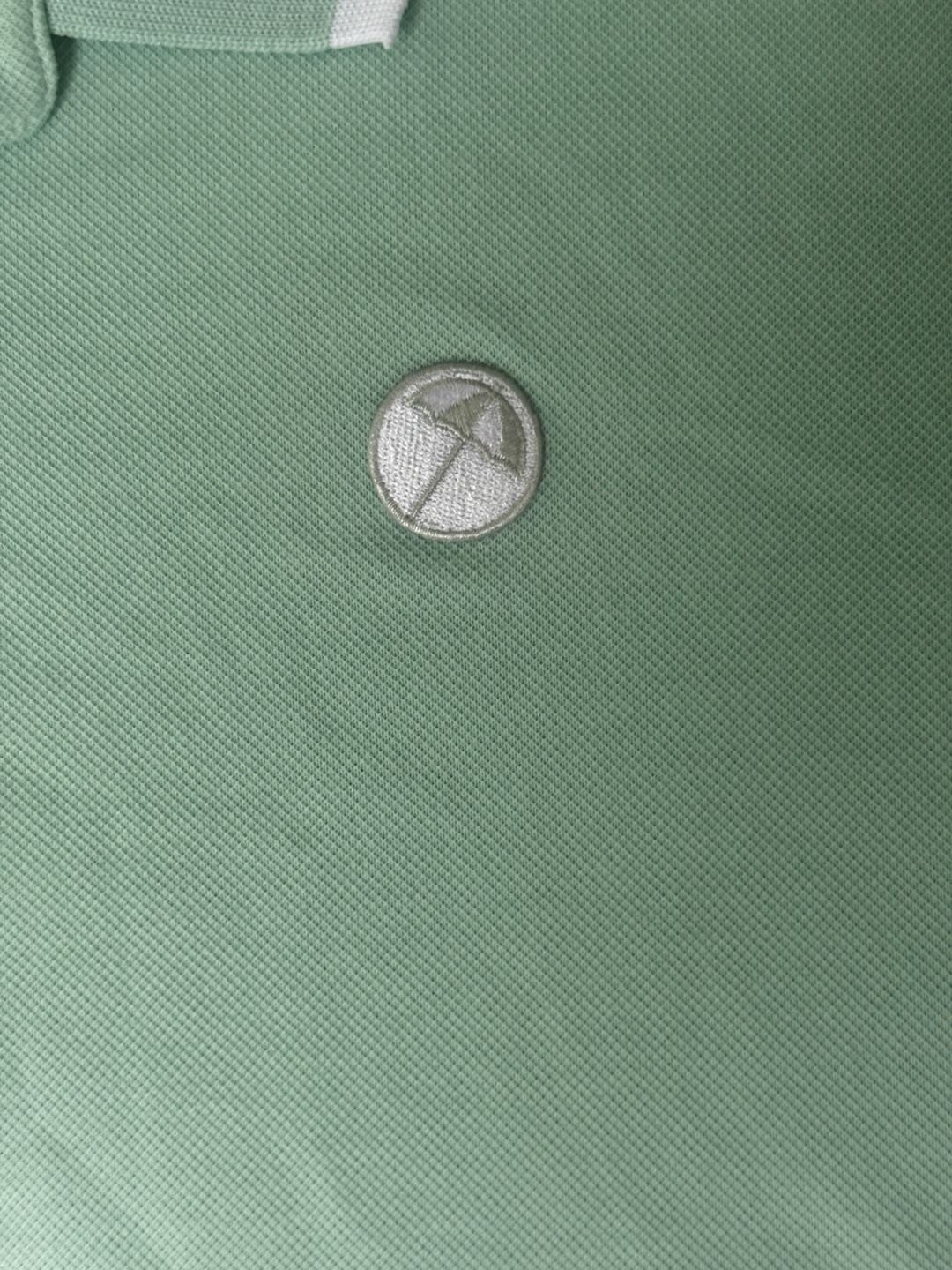 Puma Arnold Palmer Signature Golf Polo Size L Green Pique 1226 4