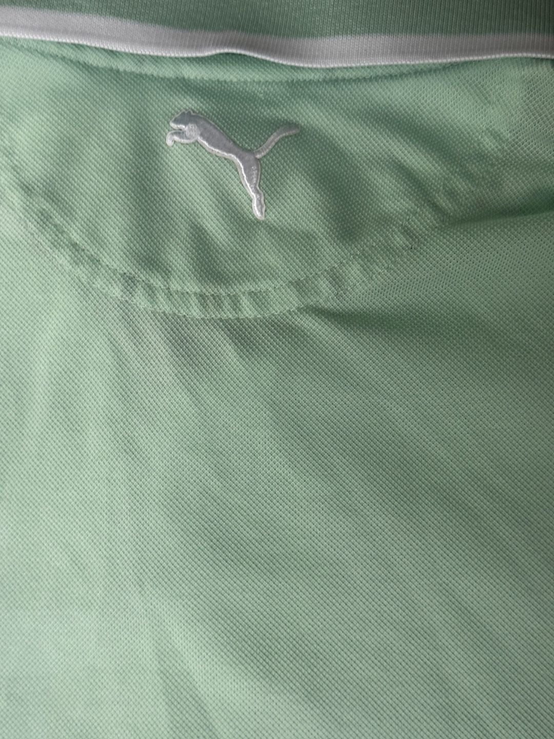 Puma Arnold Palmer Signature Golf Polo Size L Green Pique 1226 7