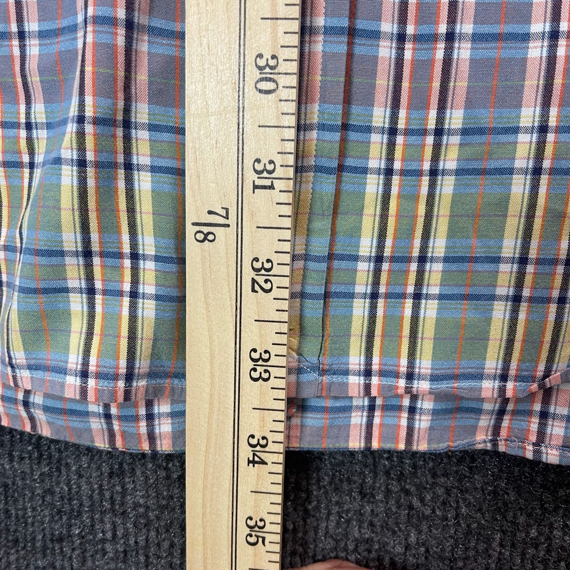 Ralph Lauren Blake Shirt Size L Plaid Cotton Short Sleeve 6