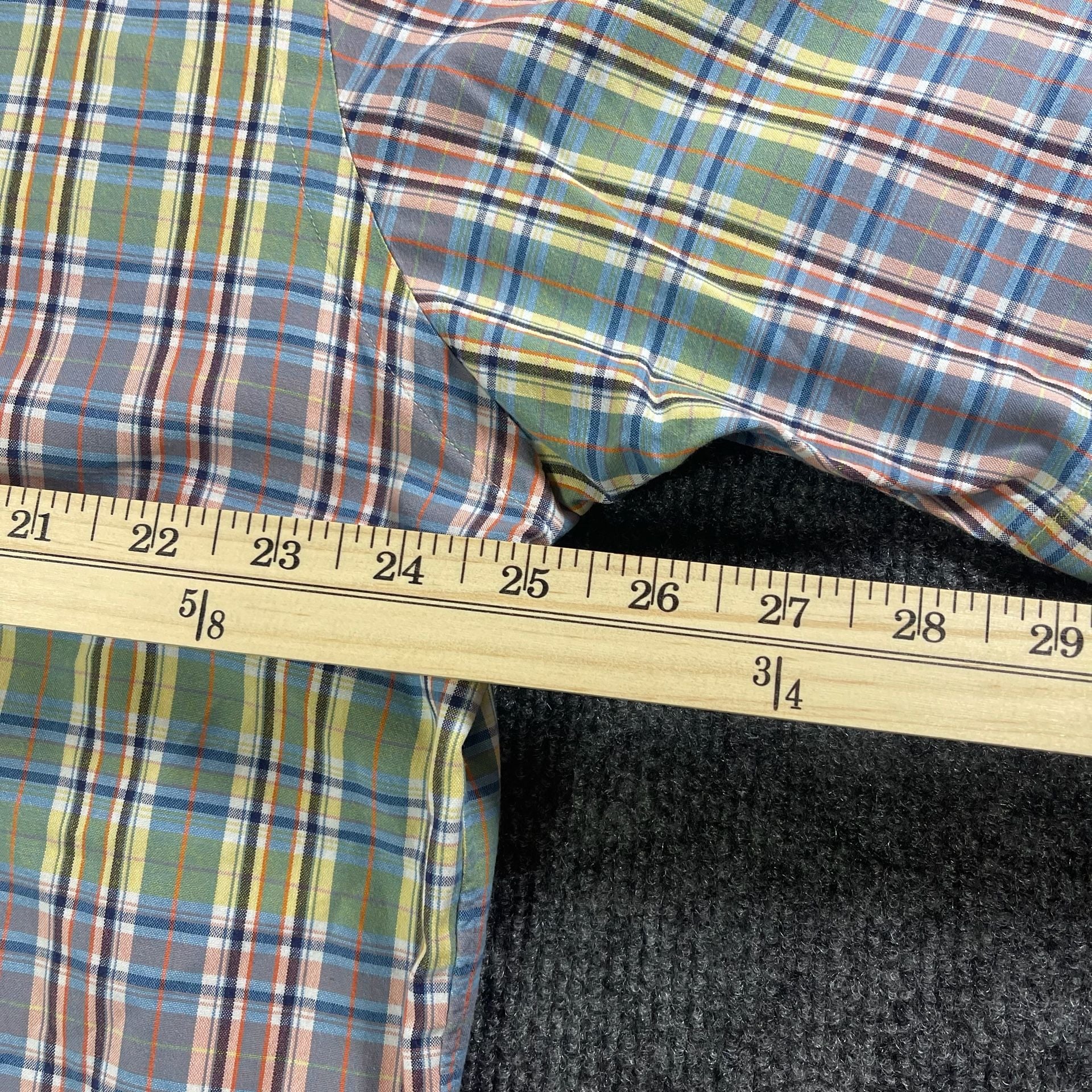 Ralph Lauren Blake Shirt Size L Plaid Cotton Short Sleeve 7