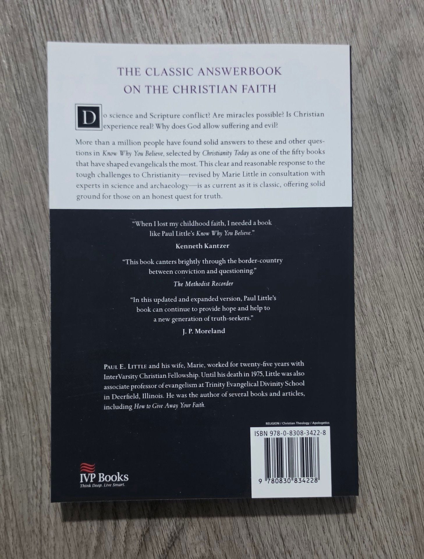 Paul E. Little Know Why You Believe Paperback Book 2