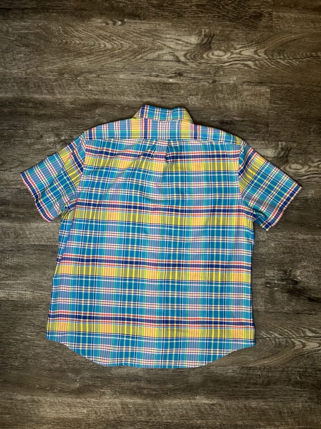 Ralph Lauren Plaid Short Sleeve Button Down Shirt Size XL 3