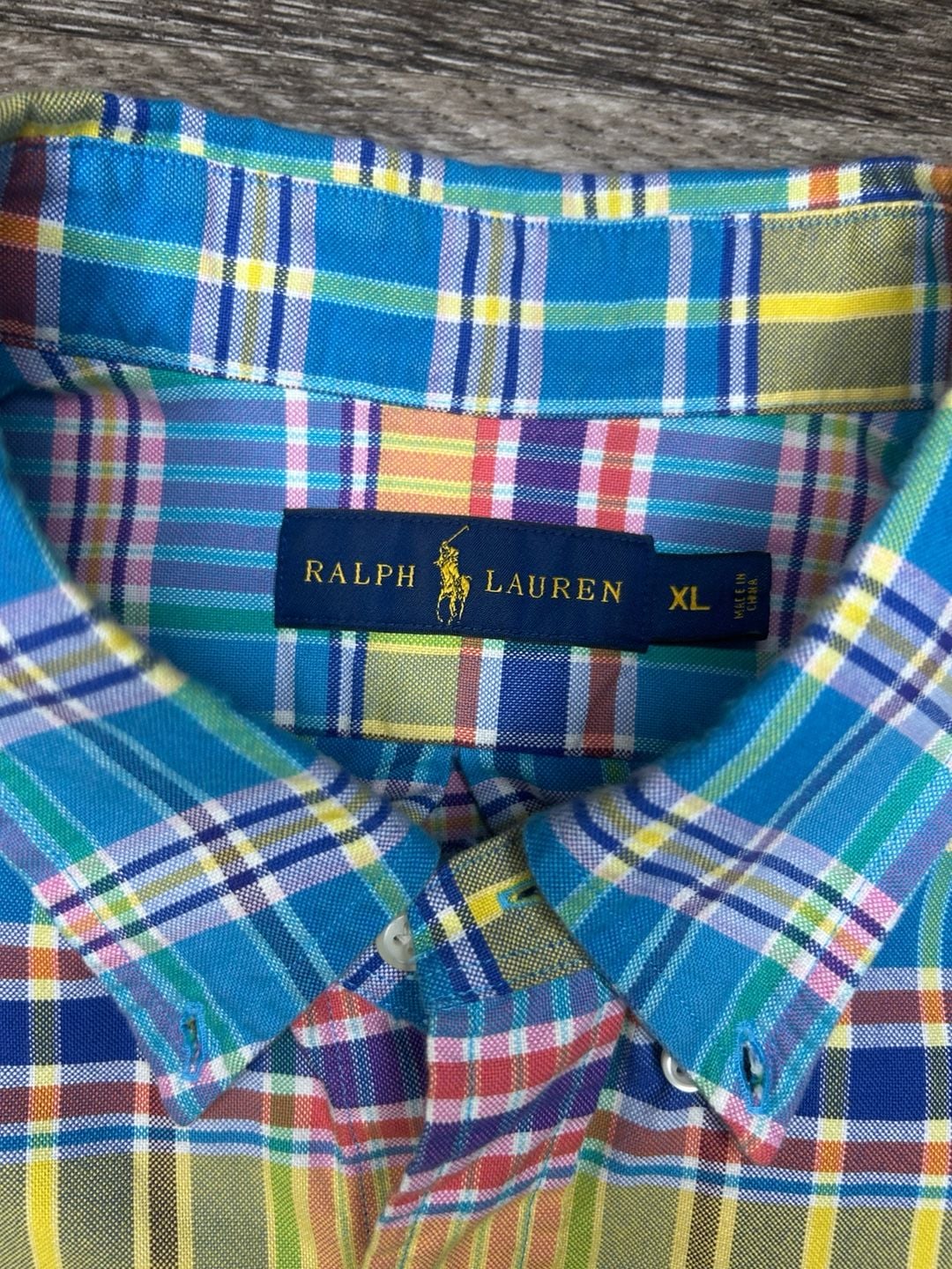 Ralph Lauren Plaid Short Sleeve Button Down Shirt Size XL 5