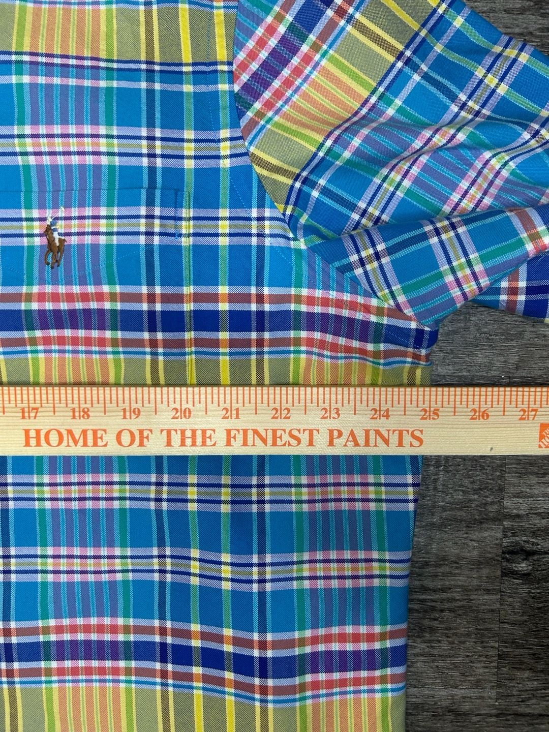 Ralph Lauren Plaid Short Sleeve Button Down Shirt Size XL 6