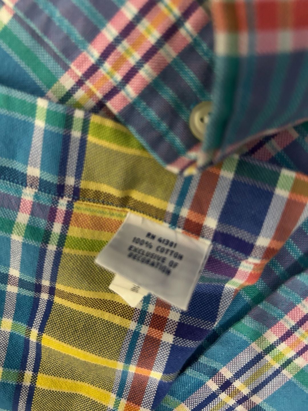 Ralph Lauren Plaid Short Sleeve Button Down Shirt Size XL 8