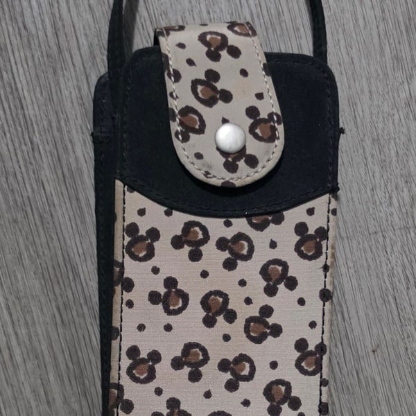Disney Minnie Mouse Leopard Print Crossbody Bag