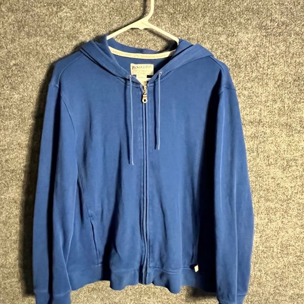 Pendleton Originals Full Zip Hoodie Size XL Blue Cotton 003-167