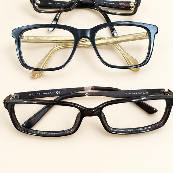 Gucci Eyeglass Frames Lot of 3 Used Repair Parts Restoration Project
