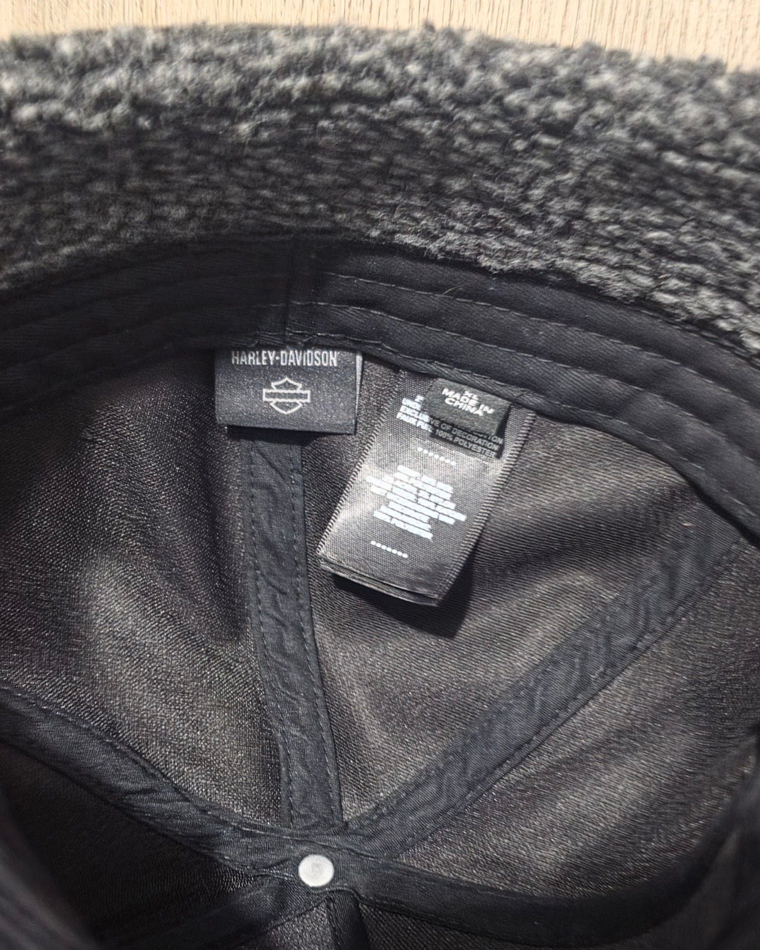 Harley-Davidson Willie G Skull Black Sherpa Ear Flap Fitted Hat 7 1/2 7