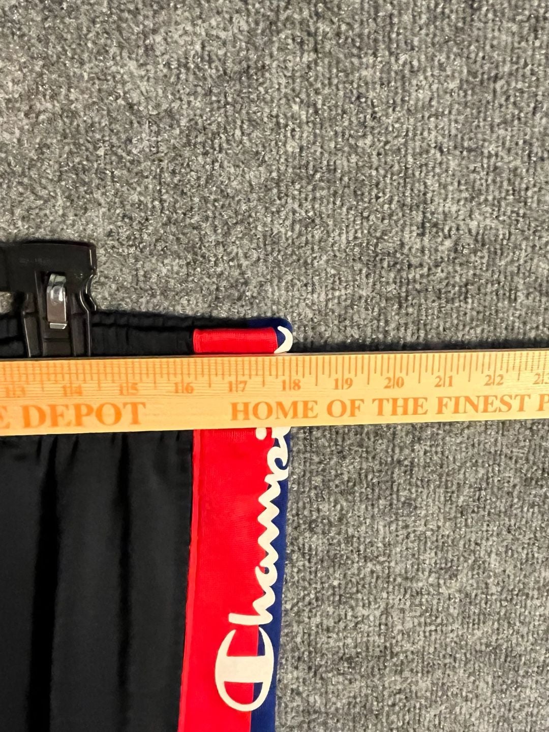 Champion Tricot Track Pants Size XL Black Red Blue Stripes 003-168 9
