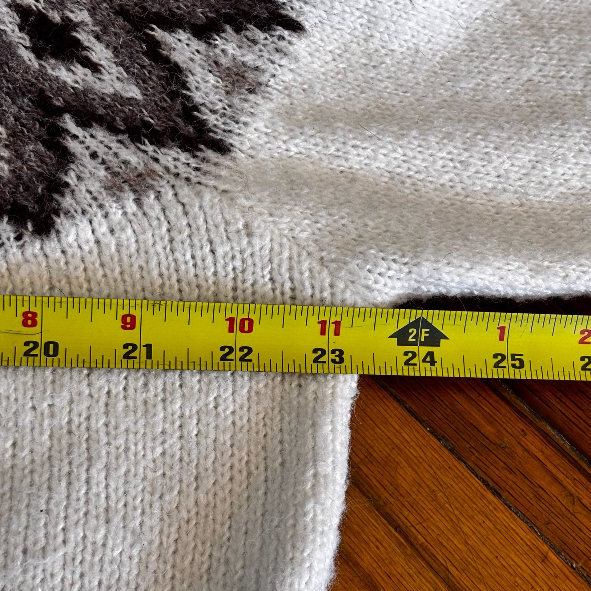 Old Navy Fair Isle Sweater Size M Cream Brown Recycled Materials 4