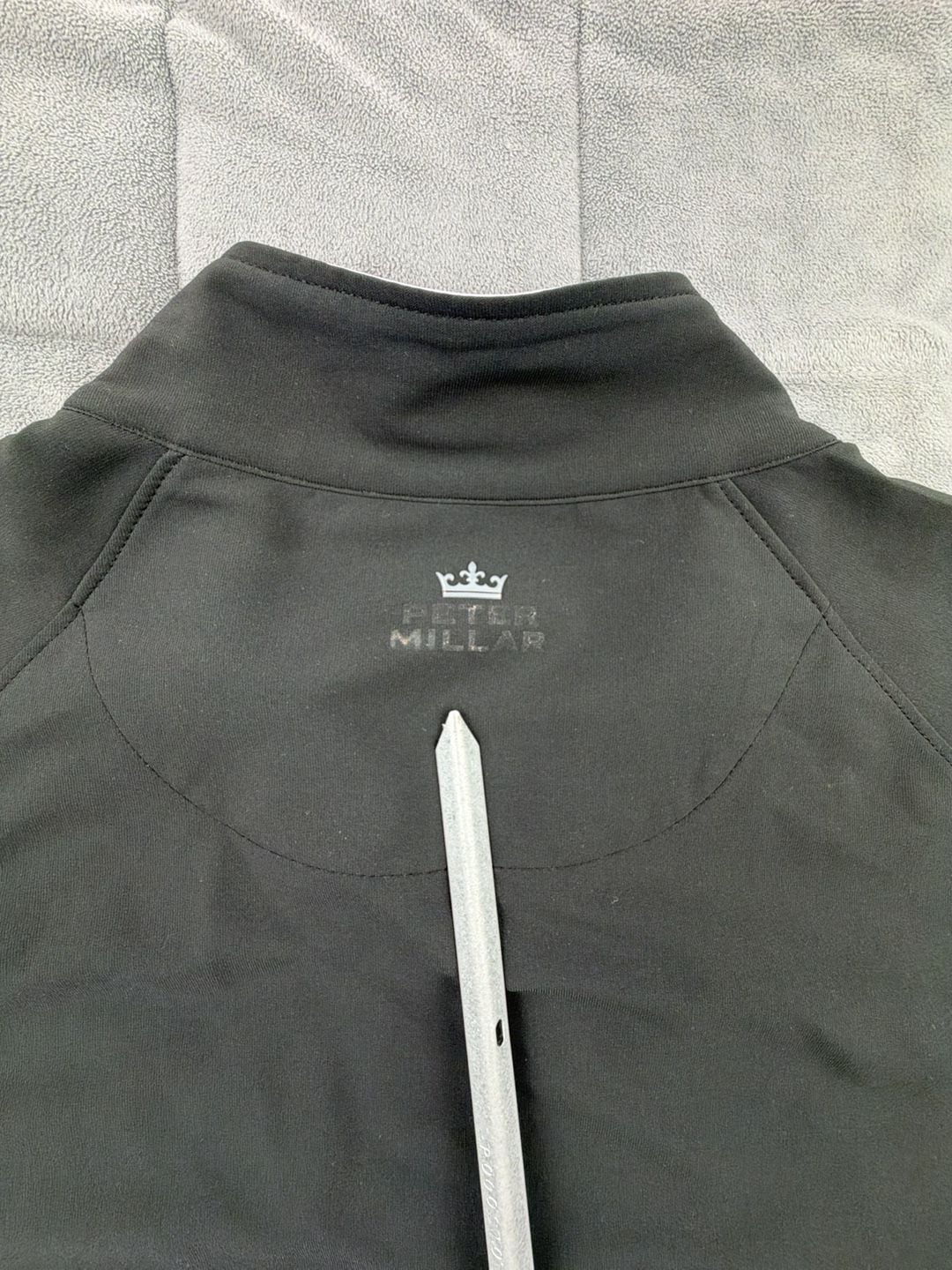 Peter Millar Full Zip Jacket XL Bonita Bay Club Black Golf Windbreaker 12