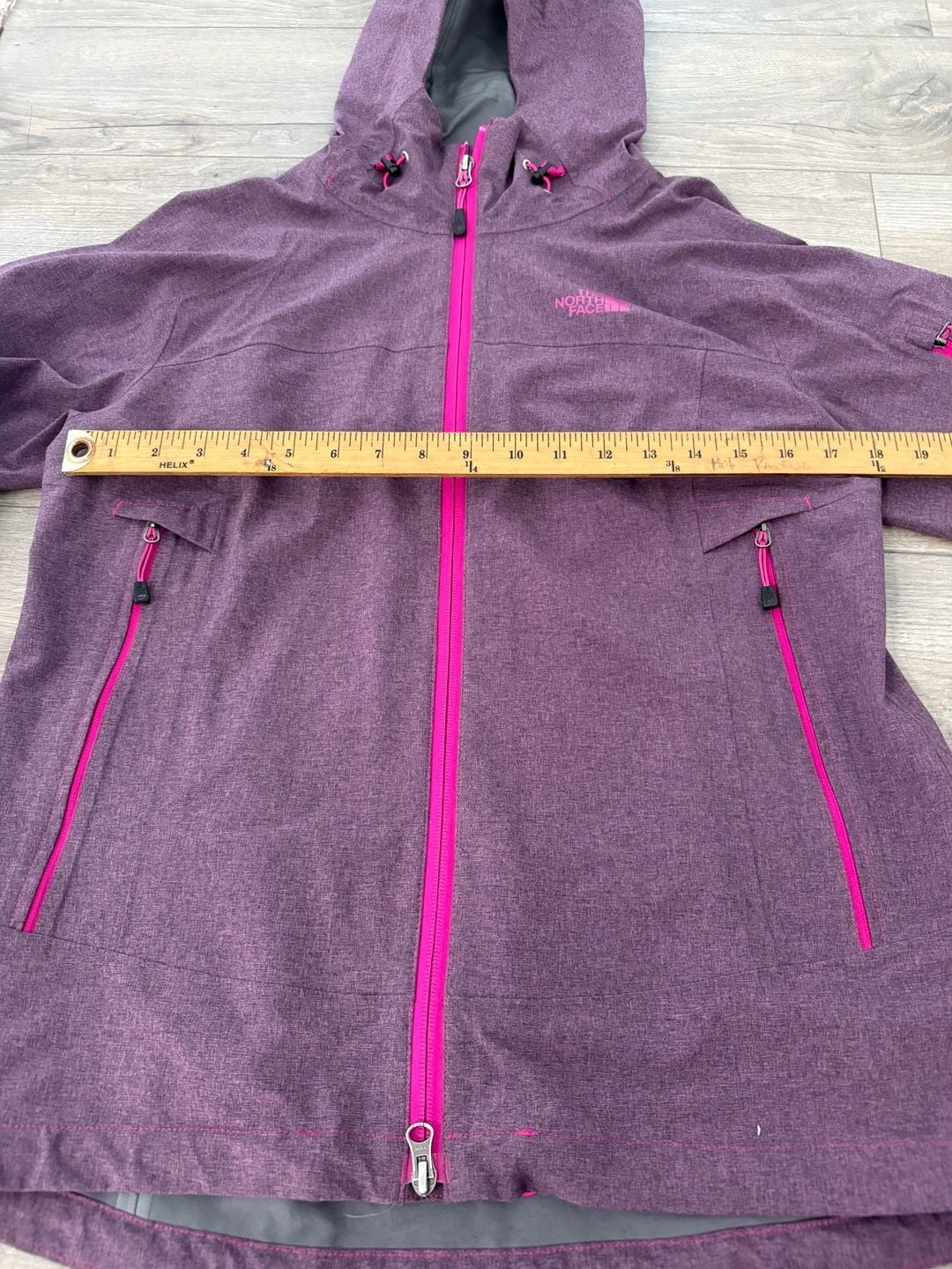 The North Face HyVent Hooded Jacket Size S Plum Pink 7