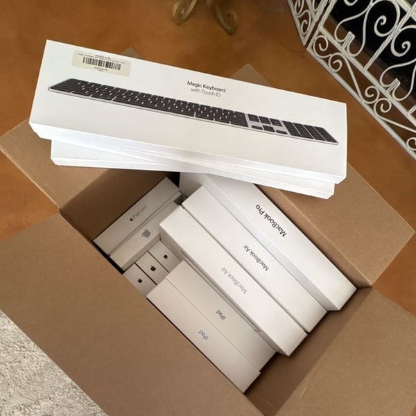 Apple Empty Box Lot - Keyboard, Mouse, iPad mini, iPad, MacBook Air & Pro. 