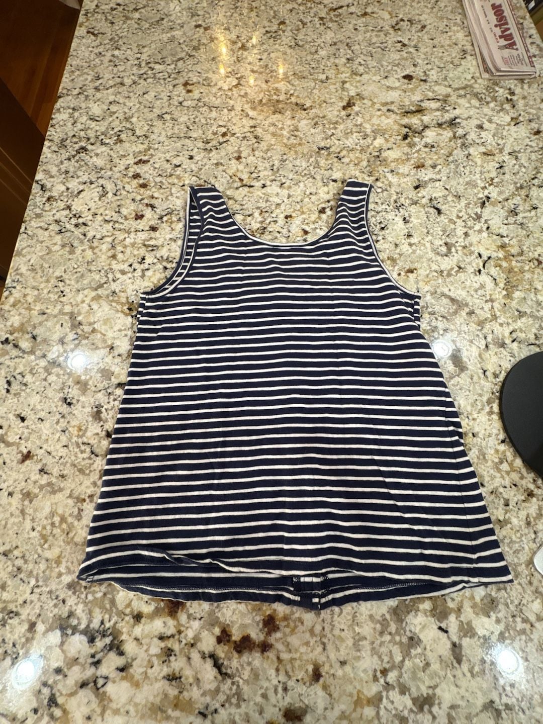 Old Navy Striped Button Thru Tank Top Size XS Navy White 9