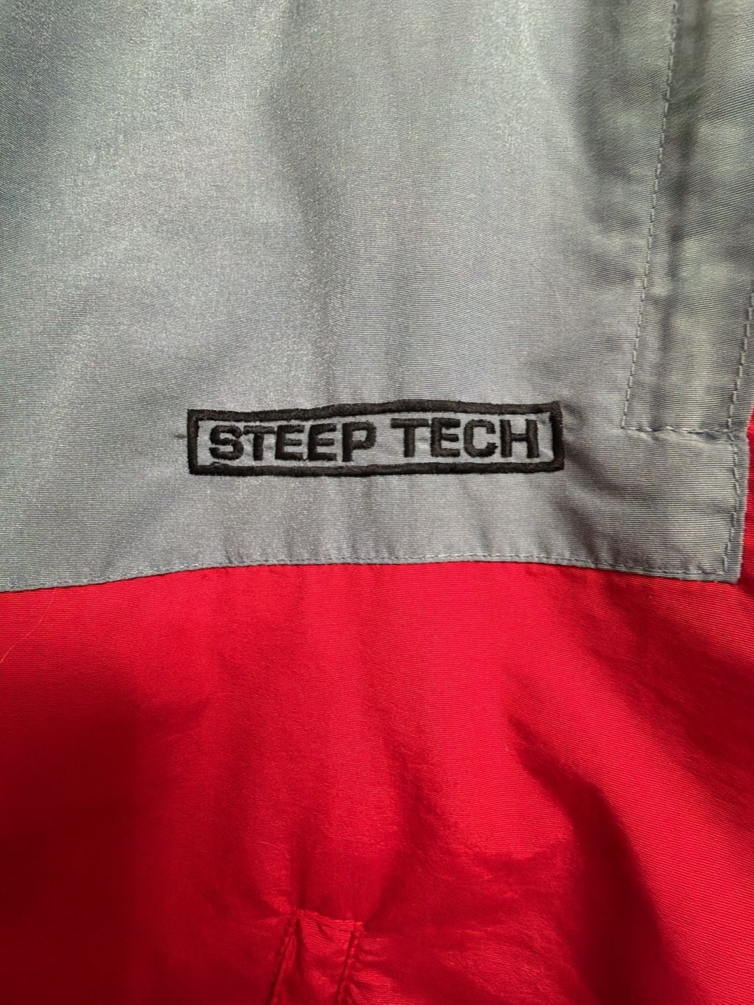 The North Face Steep Tech Pullover Jacket Size L Red Black Gray 9