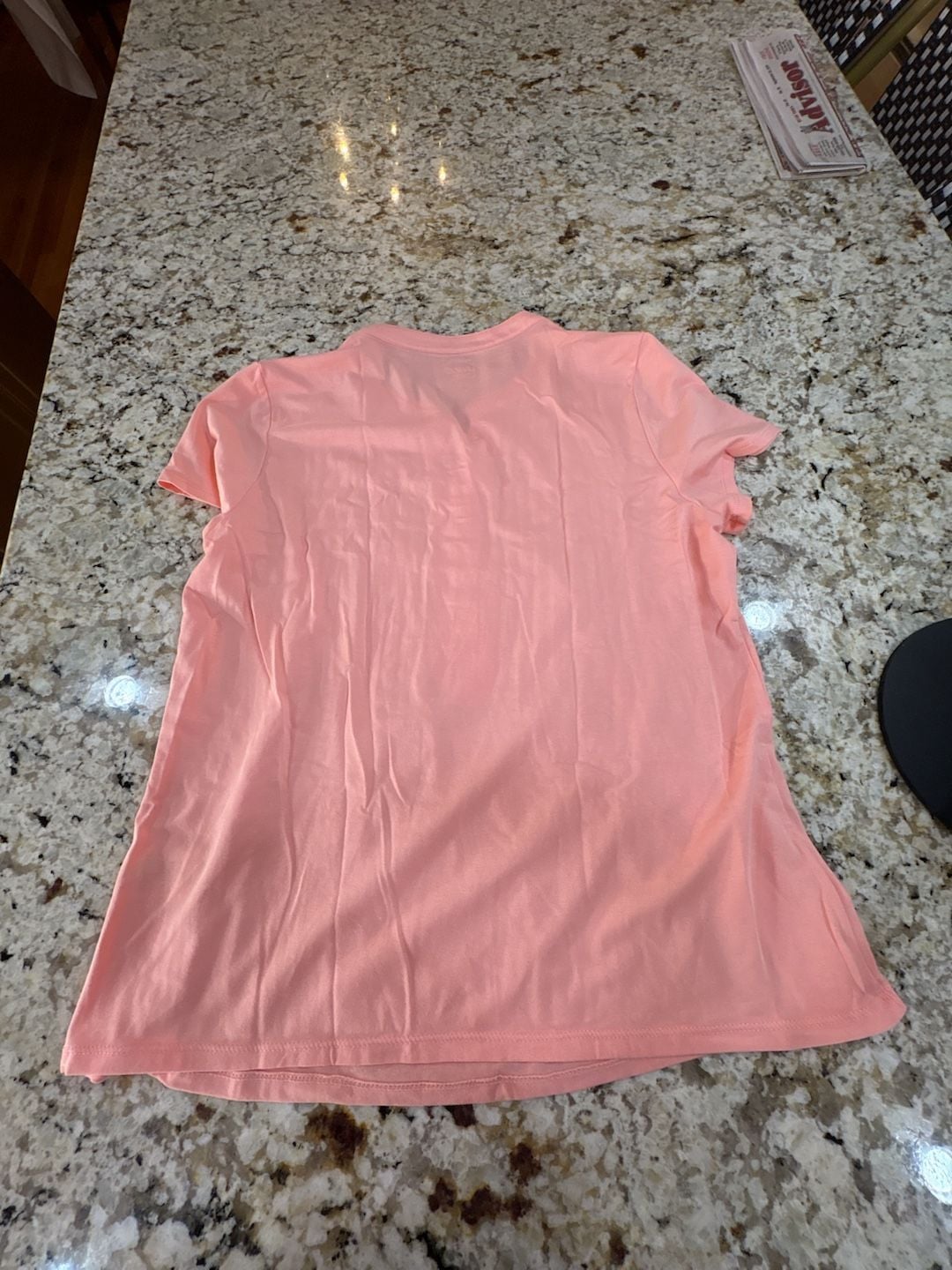Lands' End Short Sleeve Pintuck Blouse Size S Pink 7