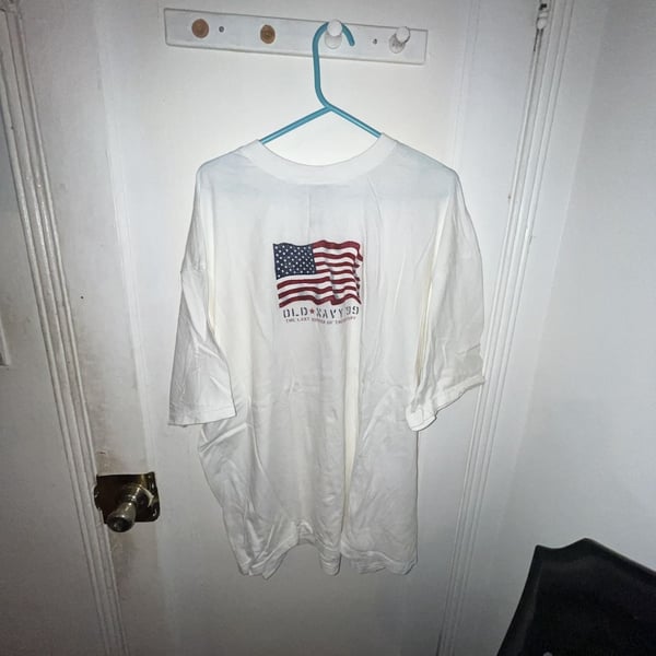 Old Navy 99 Flag T-Shirt Size XXL White