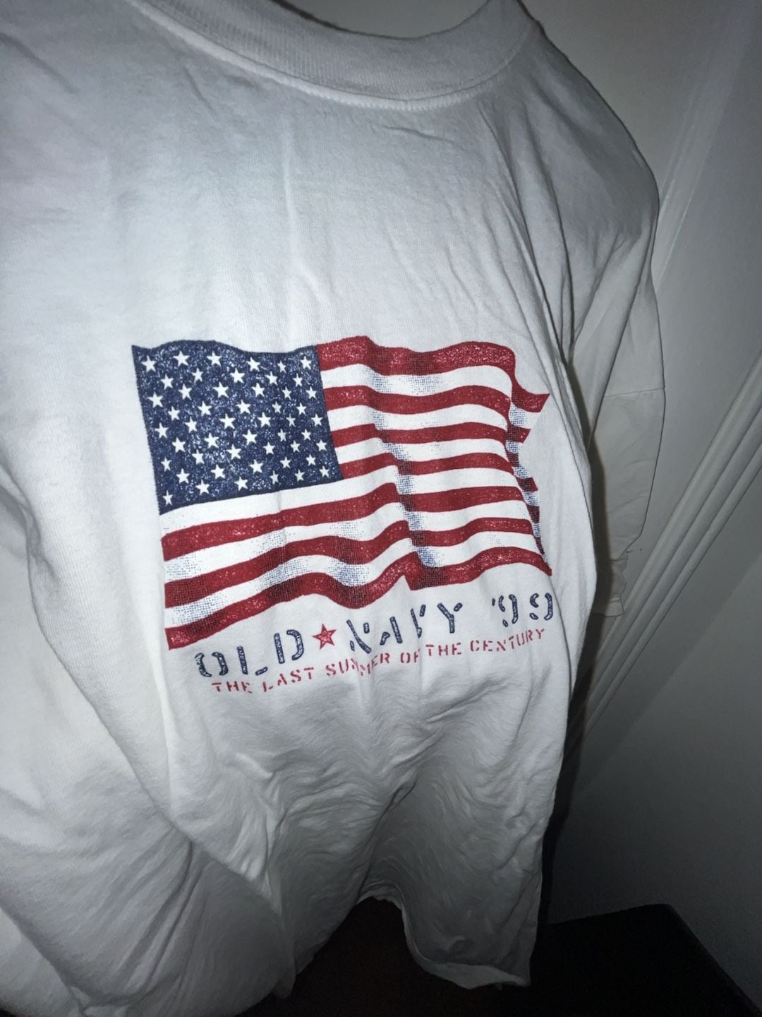 Old Navy 99 Flag T-Shirt Size XXL White 3