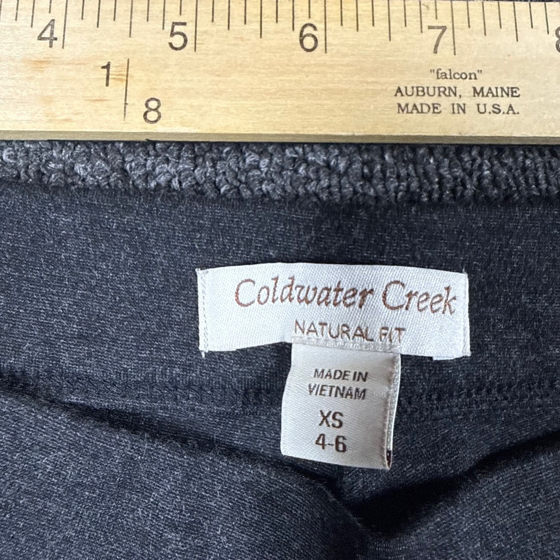 Coldwater Creek Pants Size XS 4-6 Gray Natural Fit Casual 5