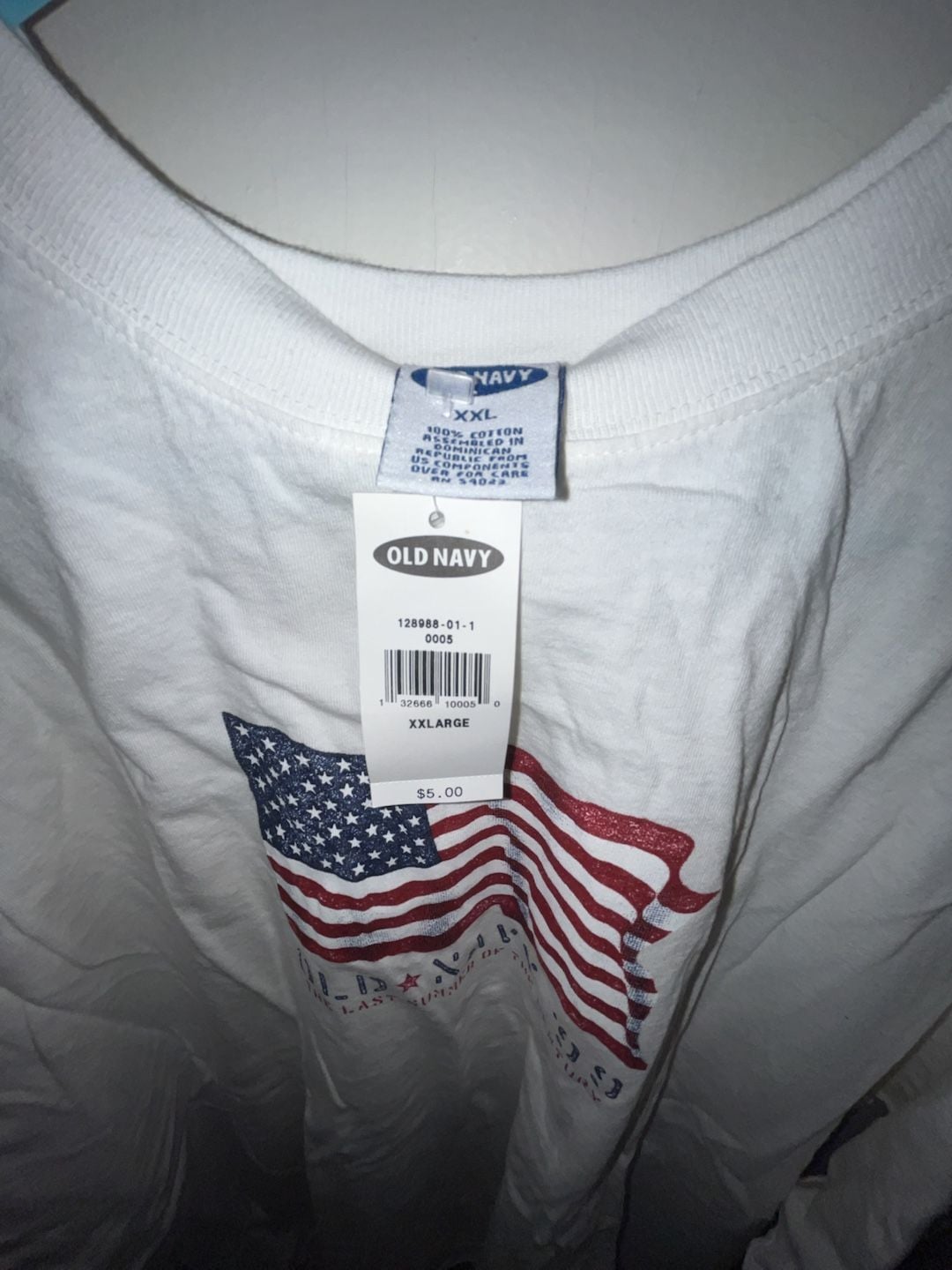 Old Navy 99 Flag T-Shirt Size XXL White 4