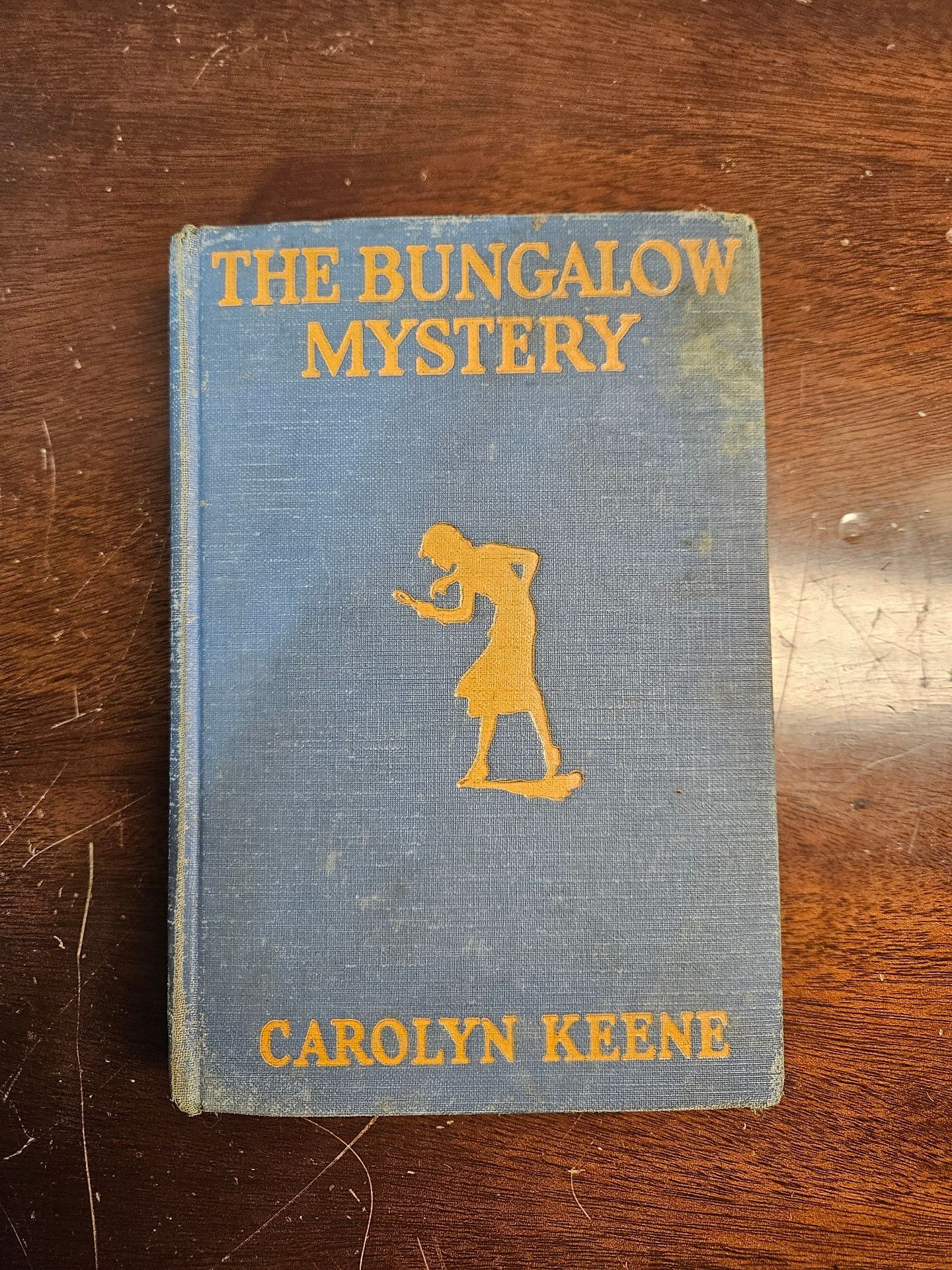 Nancy Drew The Bungalow Mystery 1930 Copyright Early Printing Blue Orange HC 1