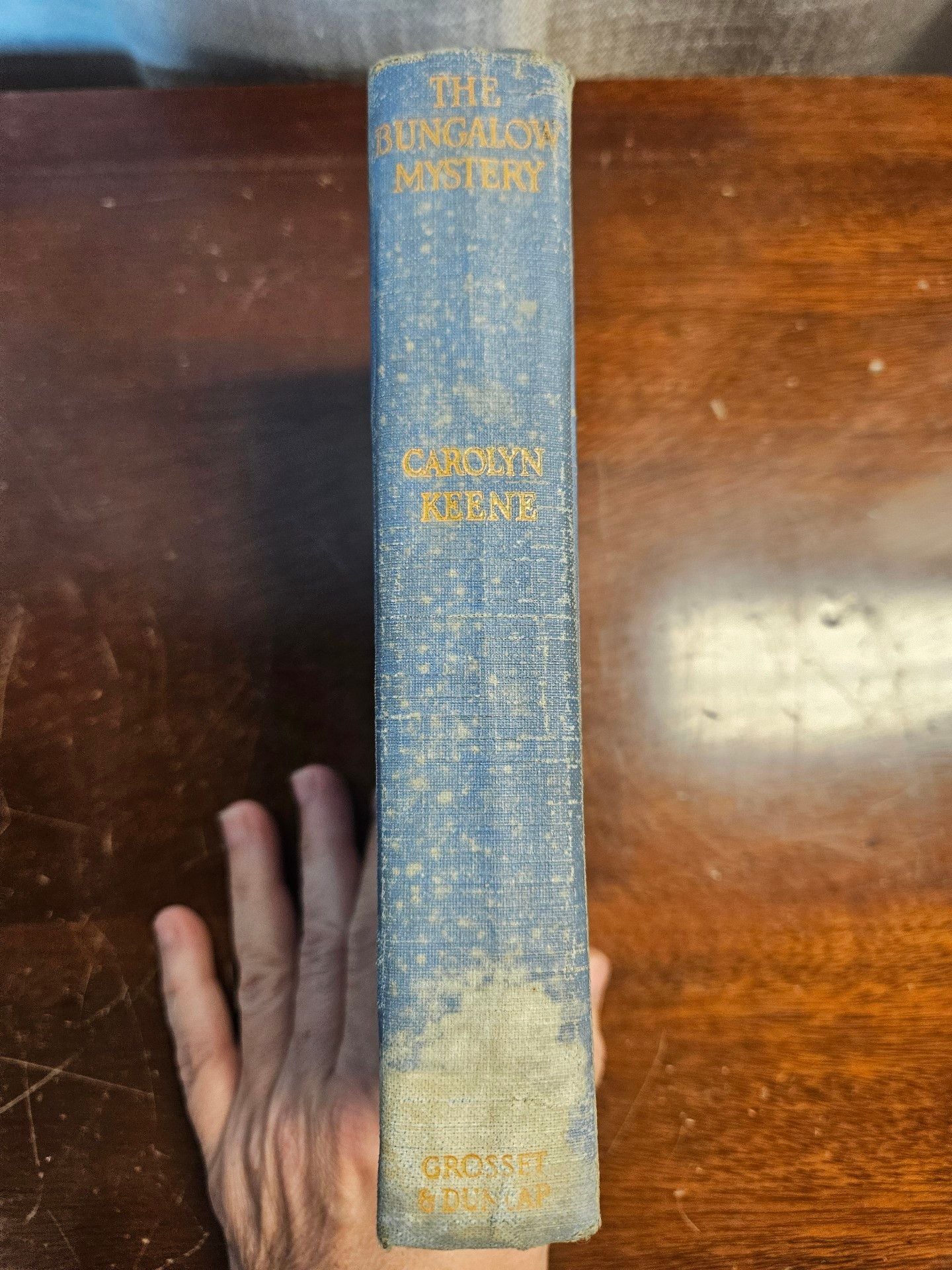 Nancy Drew The Bungalow Mystery 1930 Copyright Early Printing Blue Orange HC 4