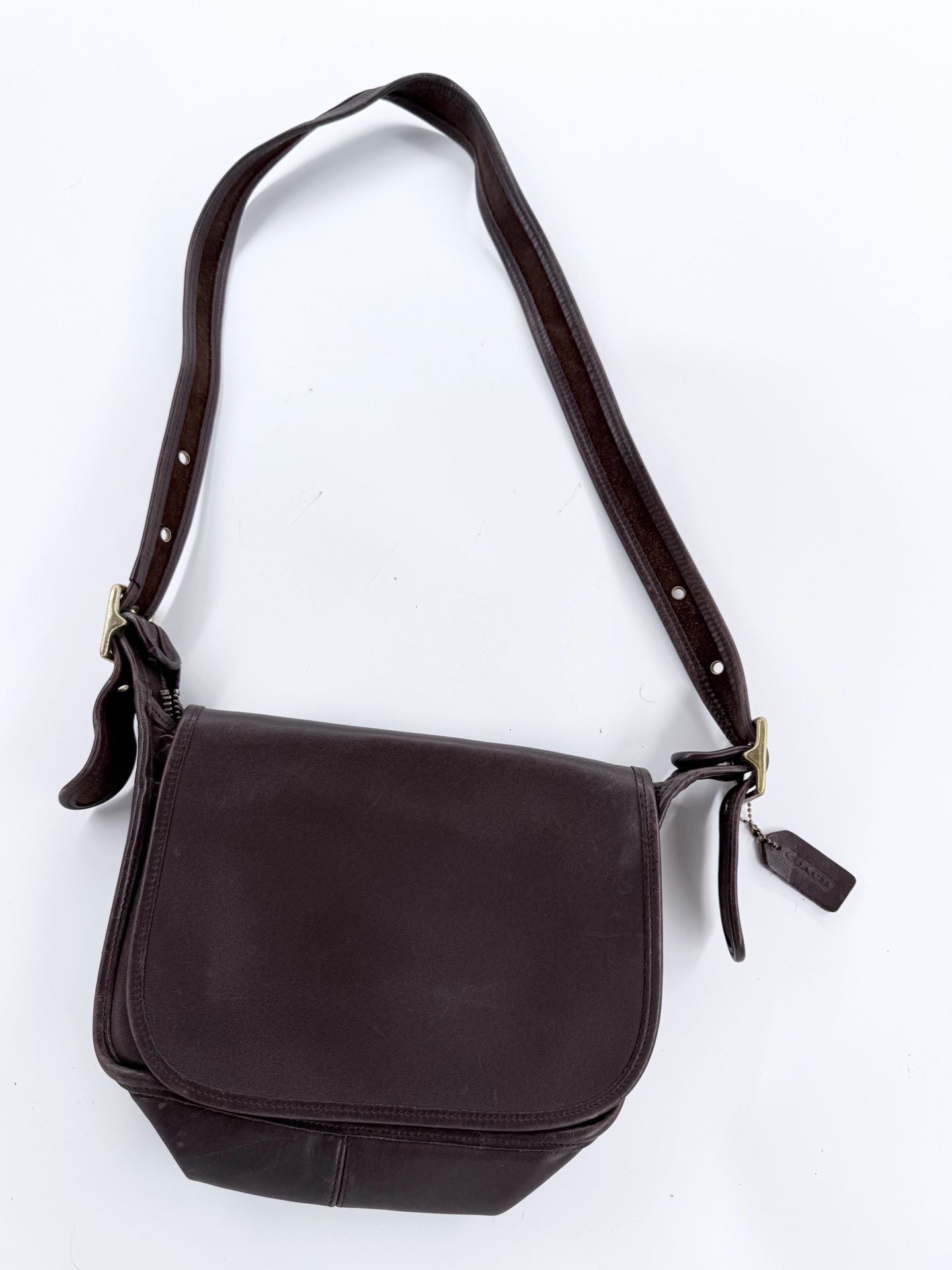 Vintage Coach Patricia Legacy Bag 9951 Brown Leather Crossbody Purse 1