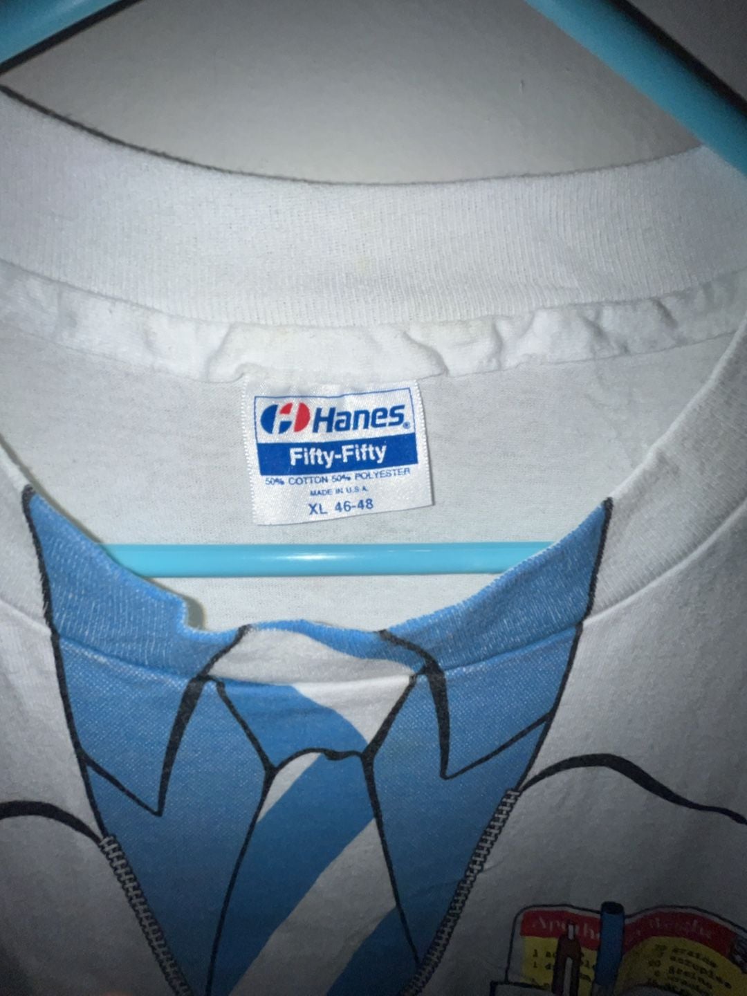 Hanes Registered Pharmacist Lab Coat Graphic T-Shirt Size XL 46-48 White 3
