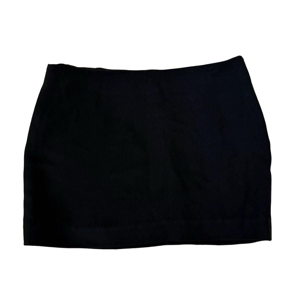 Reformation Black Mini Skirt Size 0 2