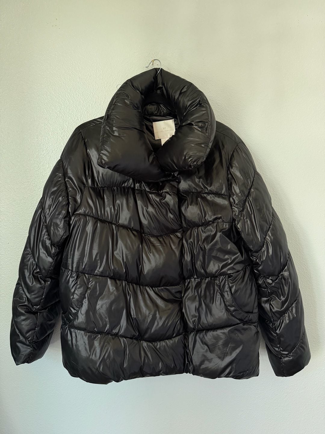 Rachel Parcell Puffer Jacket Size S Black 2