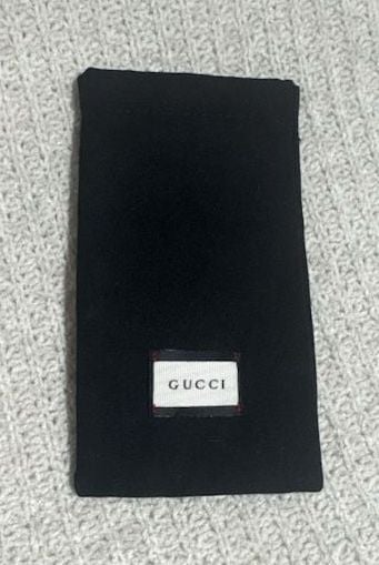 Gucci Black Microfiber Eyeglass Sunglasses Pouch Case 2