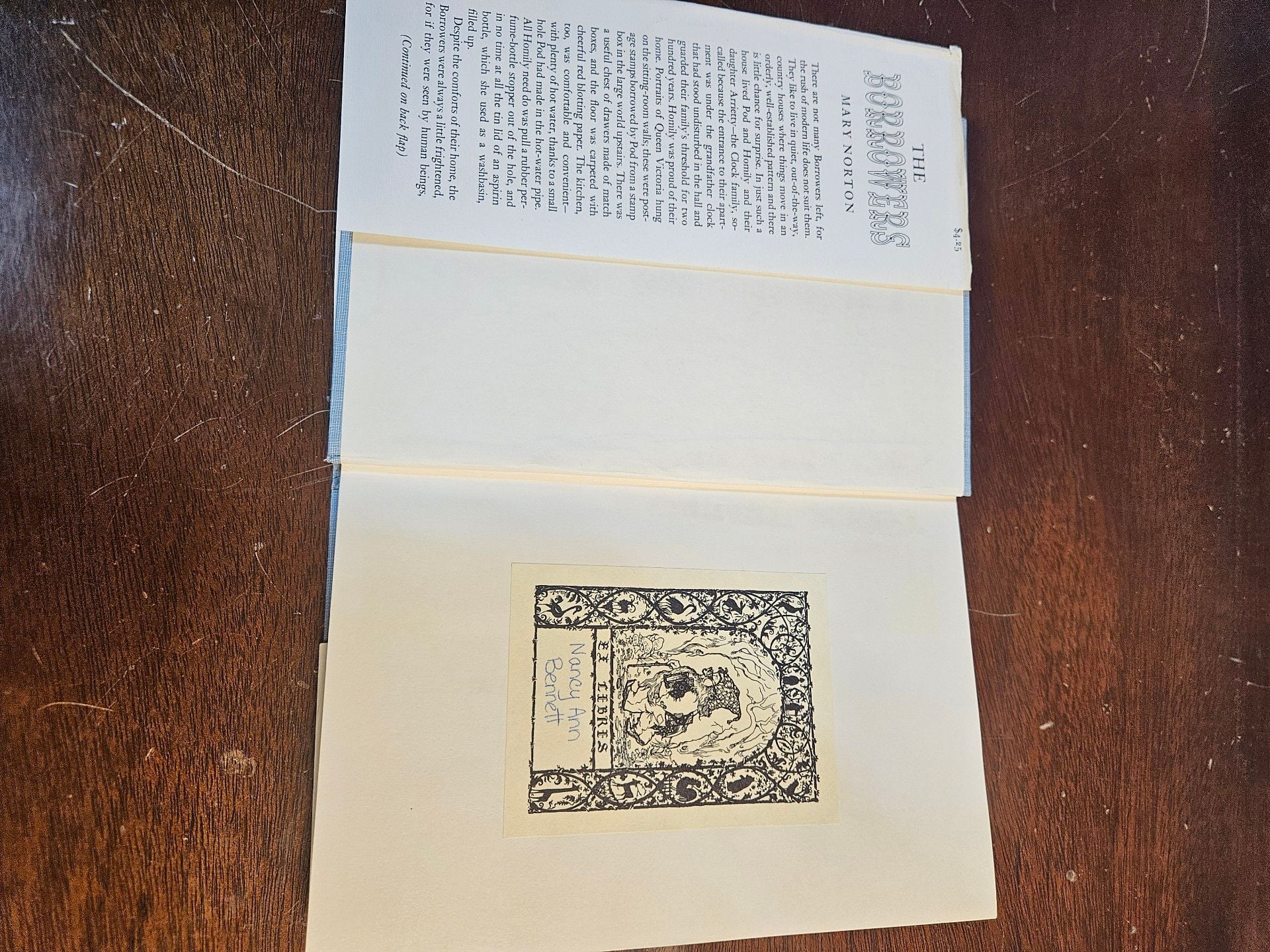 The Borrowers Mary Norton Vintage Hardcover DJ Early Printing Beth Joe Krush 3