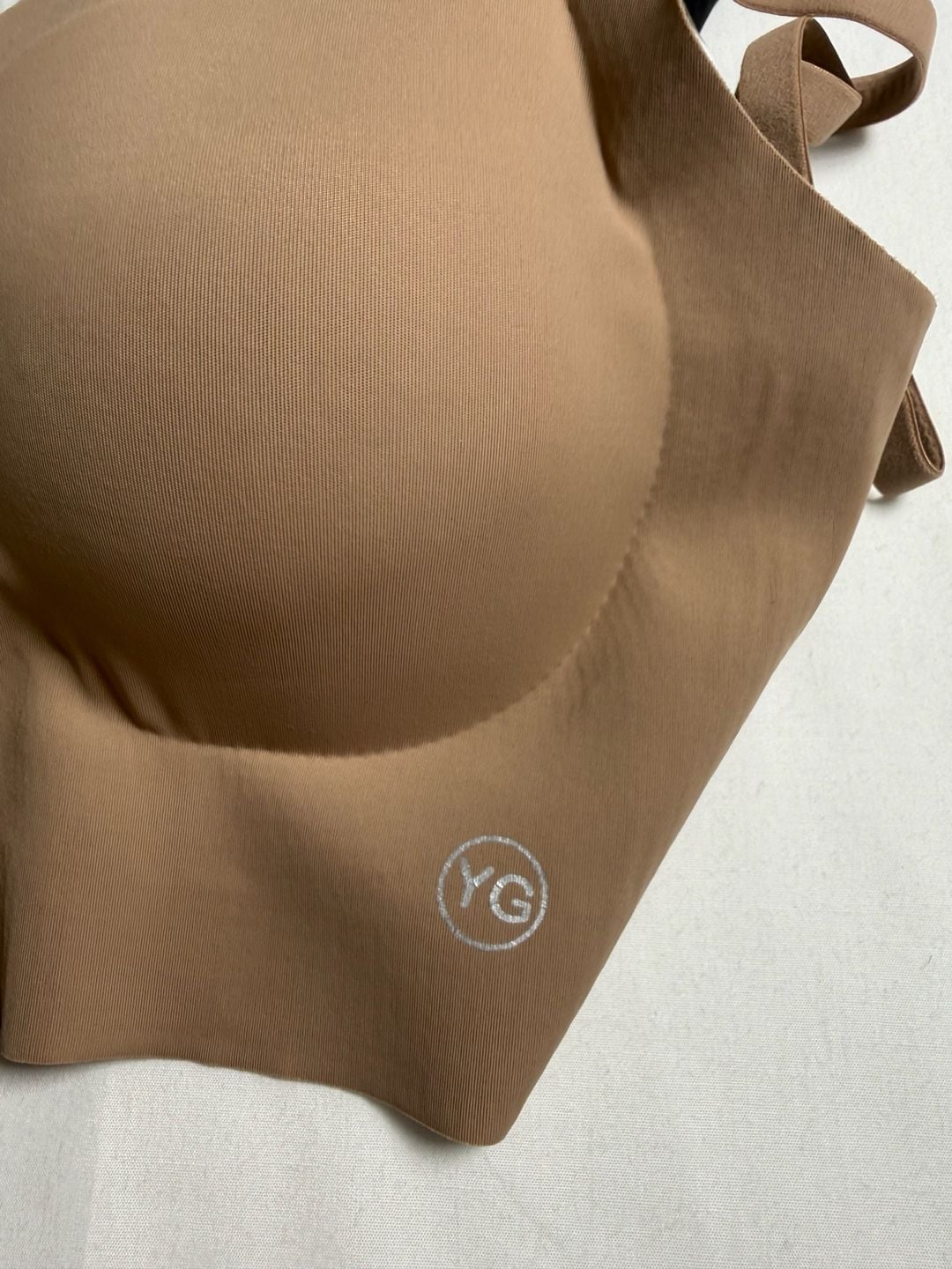 YG Seamless Wireless Bra Size S 3-Pack Black White Beige 2