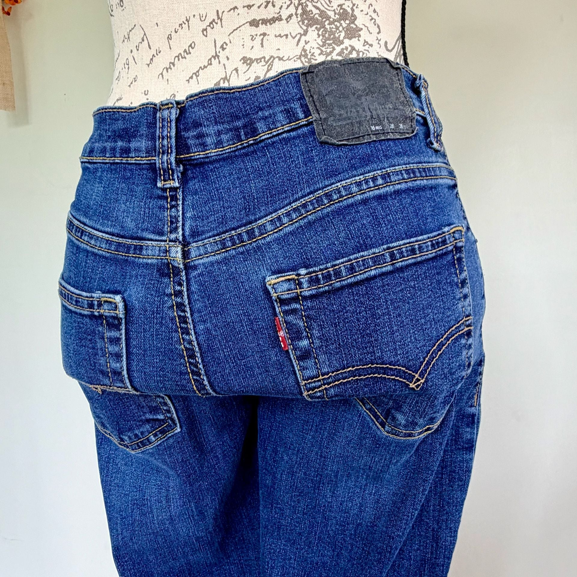 Levi's 511 Women’s Slim Jeans Blue Denim Performance W28 x L28 2