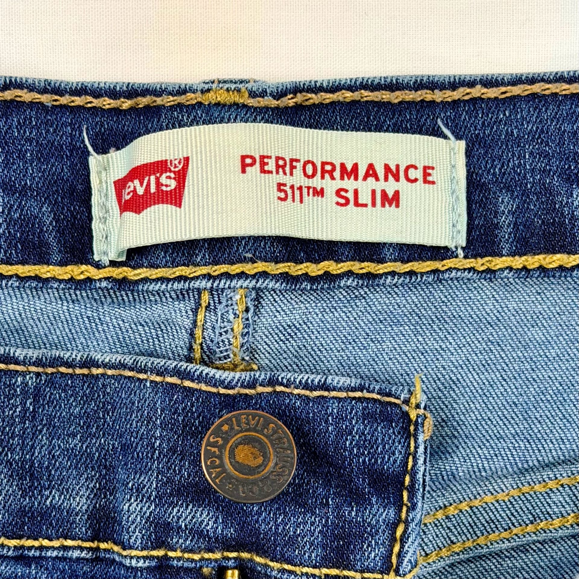 Levi's 511 Women’s Slim Jeans Blue Denim Performance W28 x L28 4