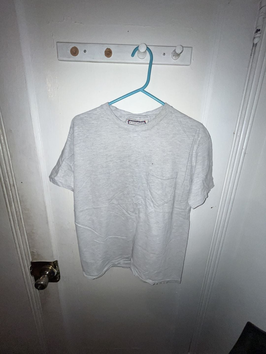 Mixed Blues Pocket T-Shirt Grey Heather 2
