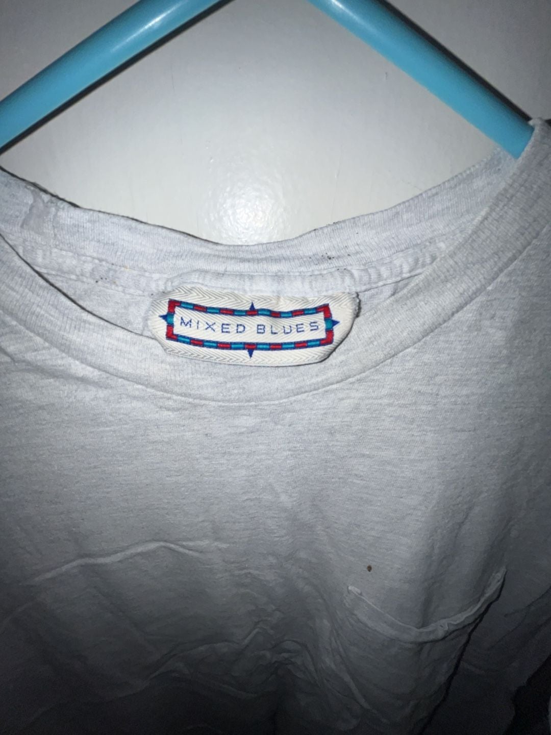 Mixed Blues Pocket T-Shirt Grey Heather 3