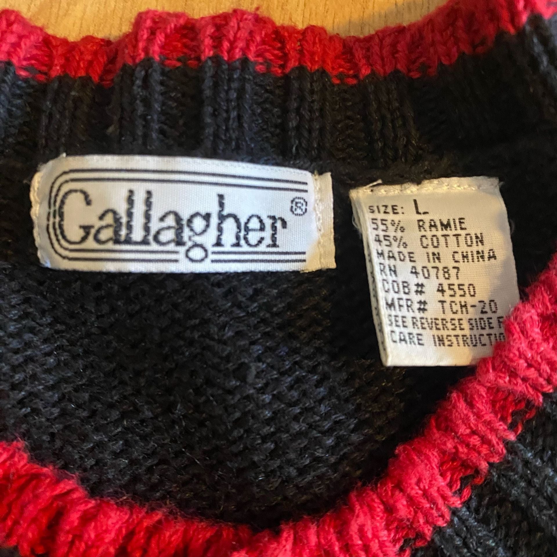 Gallagher Back To School Teacher Cardigan Sweater Size Large 9