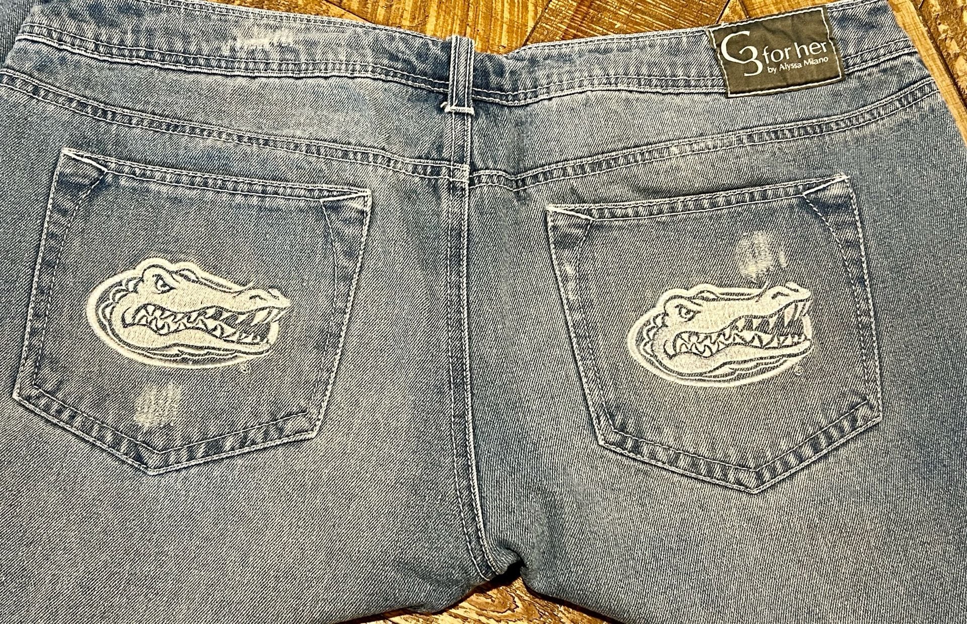 G3 For Her By Alyssa Milano Florida Gators Distressed Jeans 4