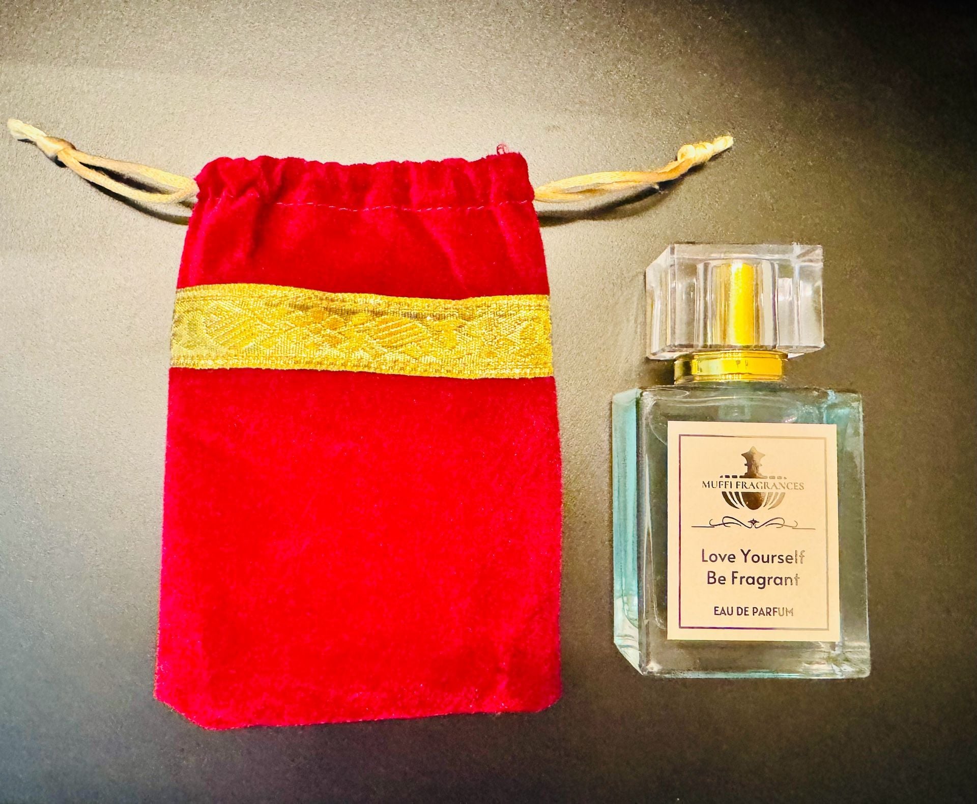 Muffi Fragrances Love Yourself Be Fragrant Eau De Parfum with Red Velvet Pouch 1