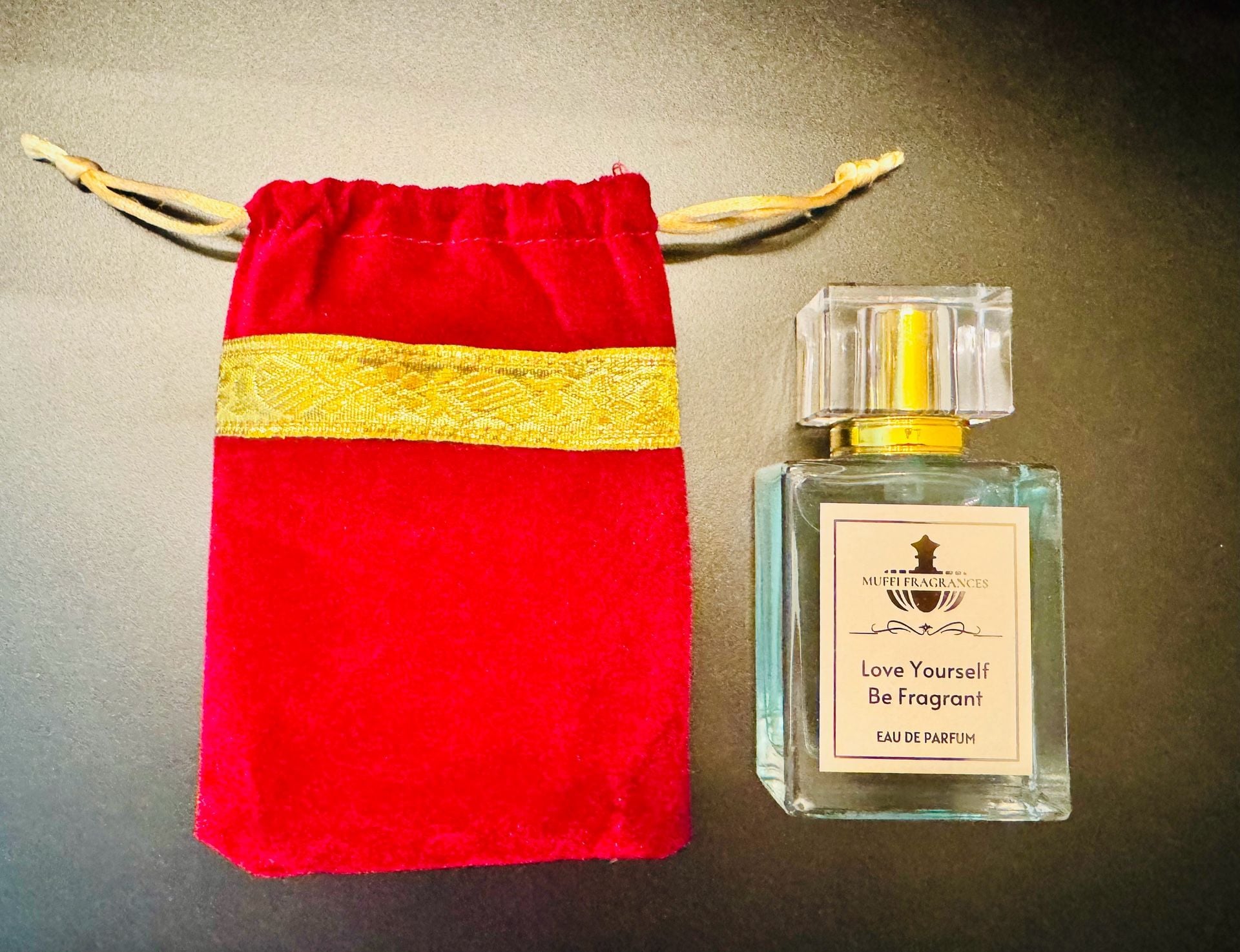 Muffi Fragrances Love Yourself Be Fragrant Eau De Parfum with Red Velvet Pouch 4