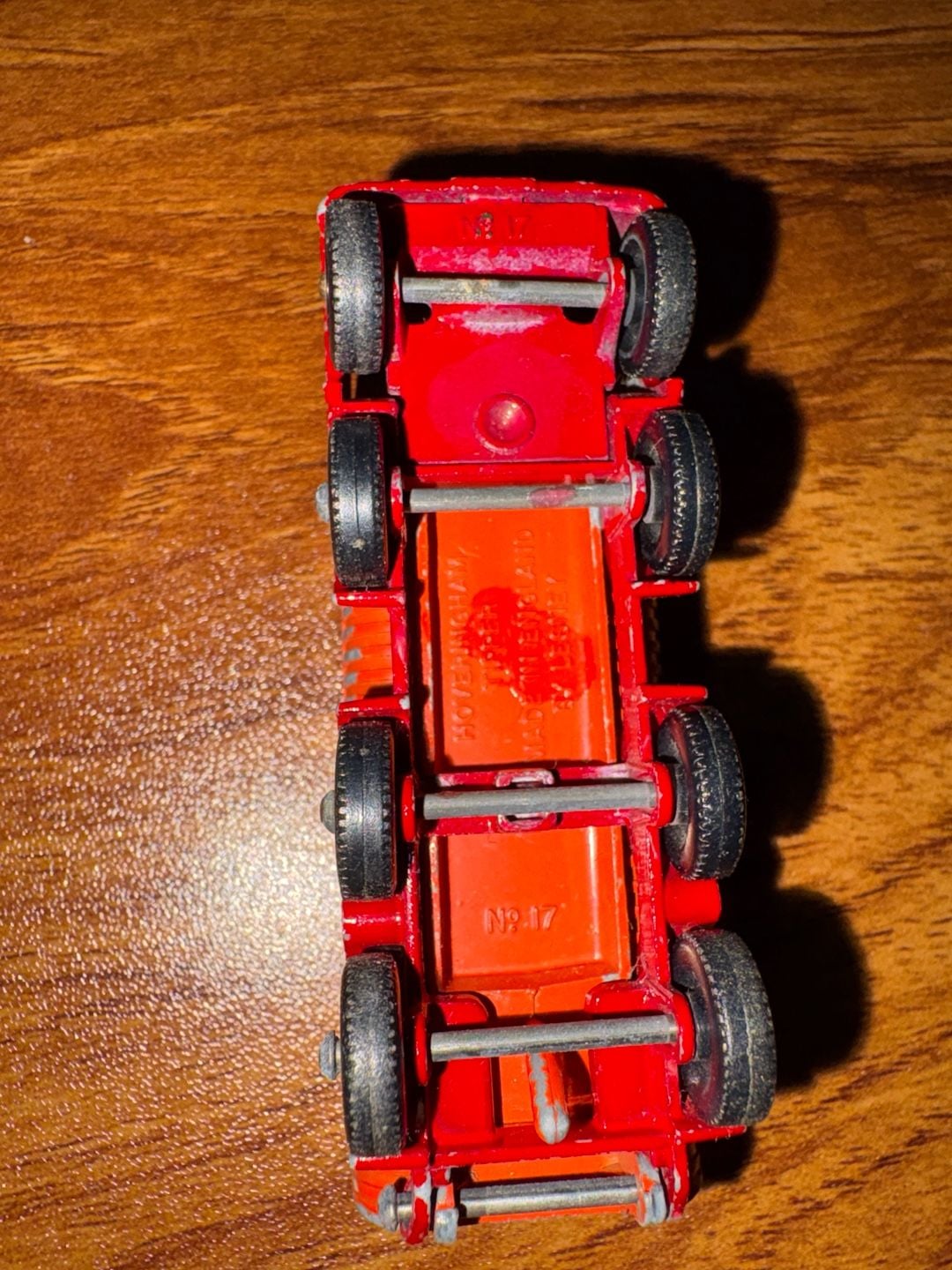 Matchbox Lesney No.17 Hoveringham Tipper Red Diecast Truck 6