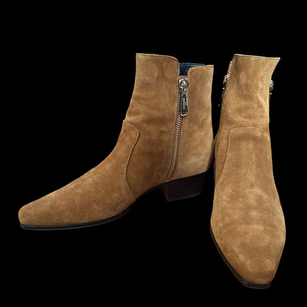 Balmain Brown Suede Anthos Boots Balmain